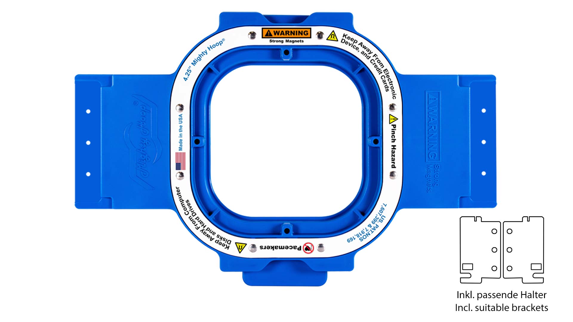 Mighty Hoop magnetic embroidery frames for Happy