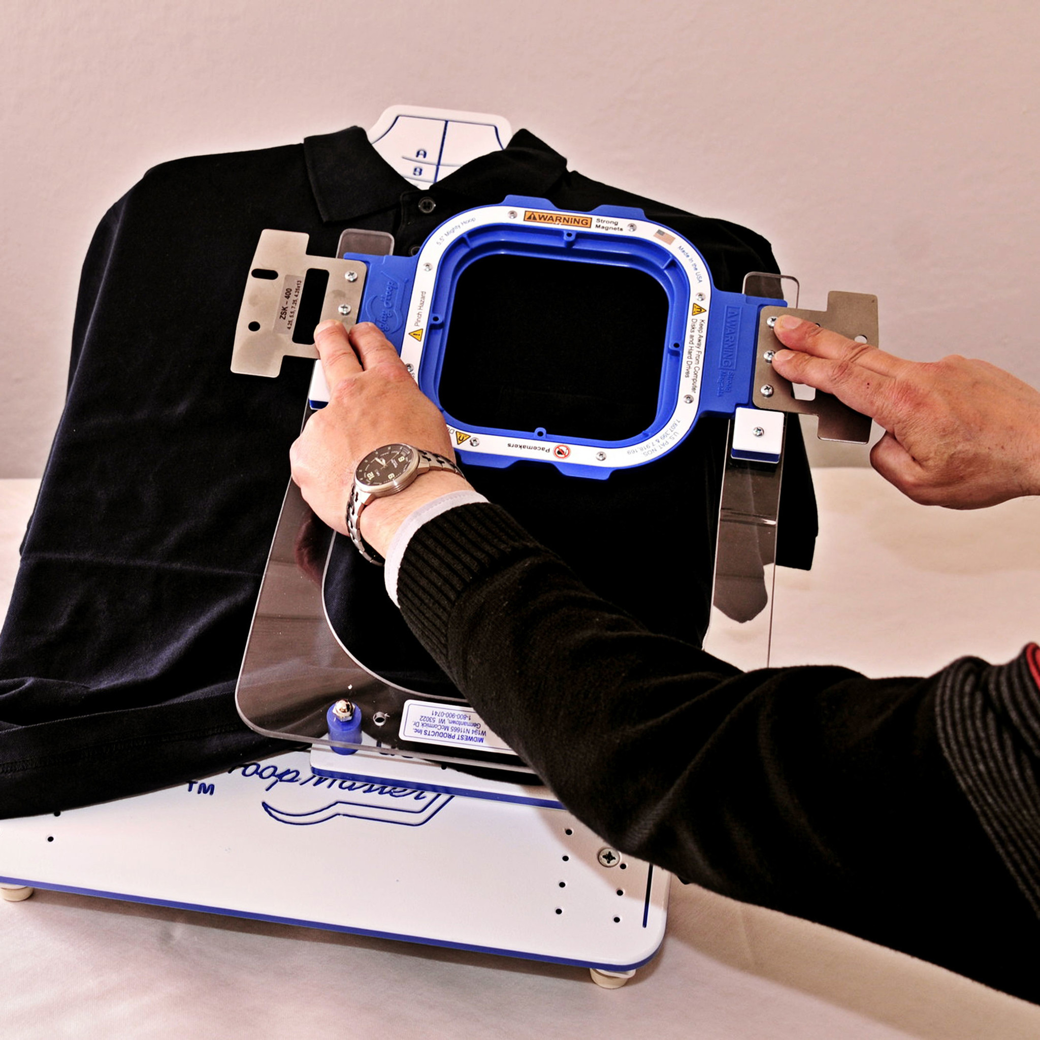 Handhabung von Mighty Hoop Abbildung zur Handhabung von Mighty Hoop